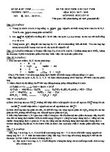 Đề thi học sinh giỏi cấp tỉnh môn Hóa học Lớp 10 - Năm học 2017-2018 (Có đáp án)